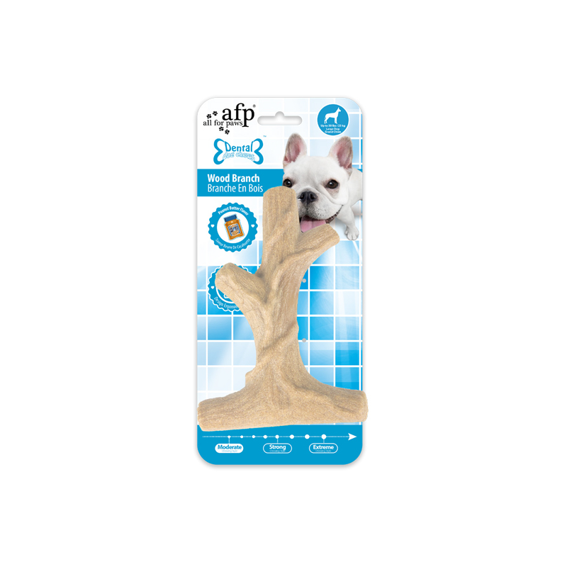 DENTAL CHEWS-WOOD BRANCH-PEANUT BUTTER FLAVOUR INFUSED